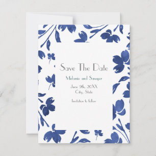 Save The Date Eau d'Indigo - tiges de fleurs