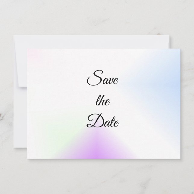 Save The Date Éclaboussure d'aquarelle Enregistrer la date (Devant)