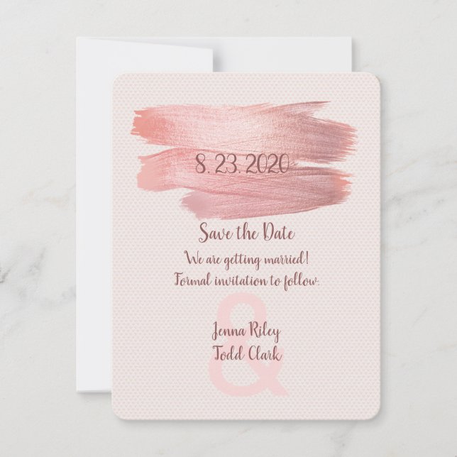 Save The Date Éclaboussure de peinture pour Sauvegarder la Date (Devant)