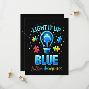 Save The Date Éclairer en bleu pour la sensibilisation à l'autis