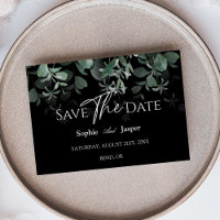 Économie de mariage noir de verdure moderne à plat