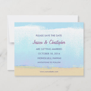 Save The Date Économies Artsy minimalistes de plage les annonces