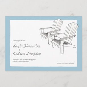 Save The Date Économies d'Adirondacks d'été l'invitation de date