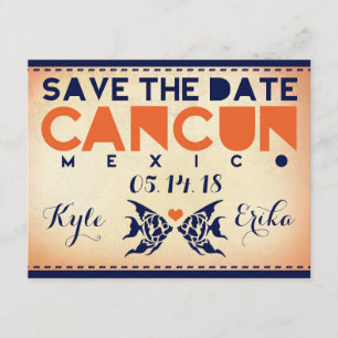 Save The Date Économies de CANCUN la destination de date