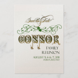 Save The Date Économies de la Réunion de famille la date