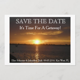Save The Date Économies de mariage de destination la date