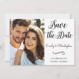 Save The Date Économies de mariage de manuscrit marquées avec