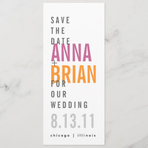 Save The Date Économies modernes la date avec les polices