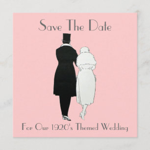 Save The Date économies orientées de mariage des années 1920 la