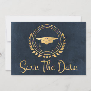 Save The Date Économisez la date de fin d'études Casquette Gold 