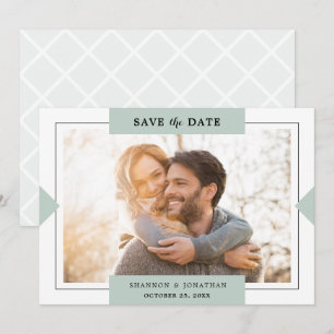 Save The Date Économisez la date de mariage avec une photo simpl