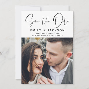 Save The Date Écrit à la main Enregistrer la photo de la date