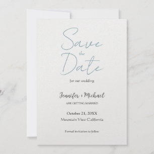 Save The Date Écriture calligraphique minimaliste de mariage