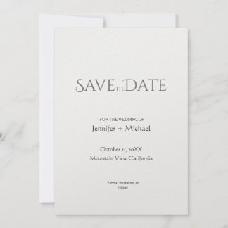 Save The Date Écriture calligraphique minimaliste pour mariage