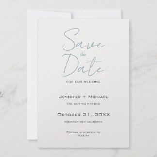 Save The Date Écriture calligraphique minimaliste pour mariage