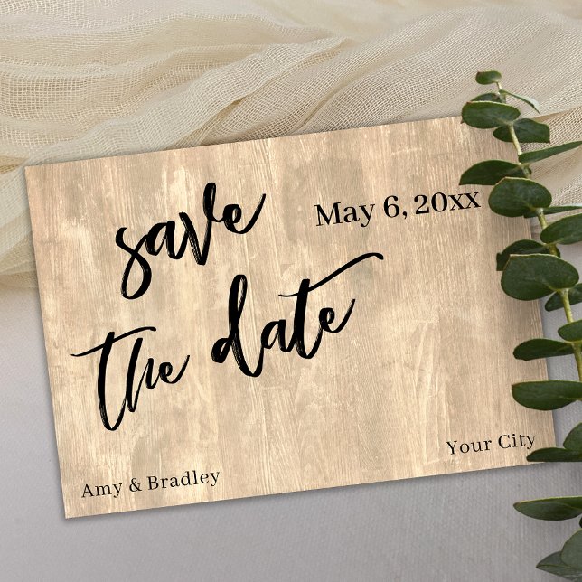 Save The Date Écriture décontractée Typographie du Mariage en bo (Créateur téléchargé)