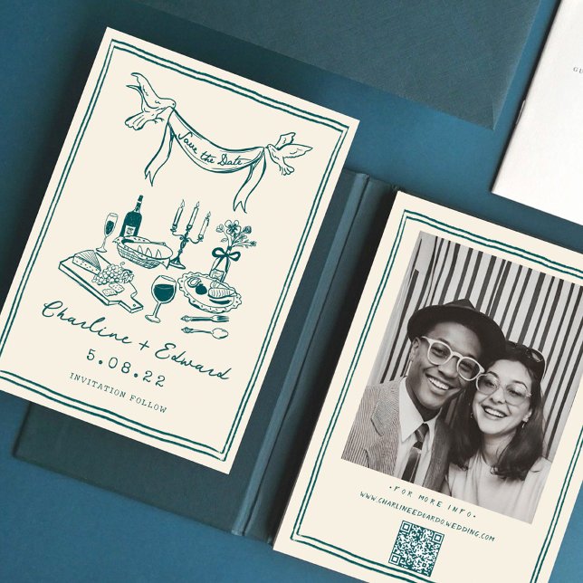 Save The Date Écriture Main Drôle Enregistrer la date (Créateur téléchargé)