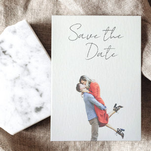 Save The Date Écriture manuscrite minimaliste Mariage de superpo