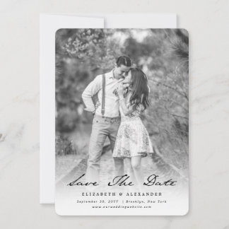 Save The Date Écriture manuscrite vintage calligraphie photo de 