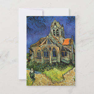 Save The Date Eglise d'Auvers par Vincent van Gogh Mariage