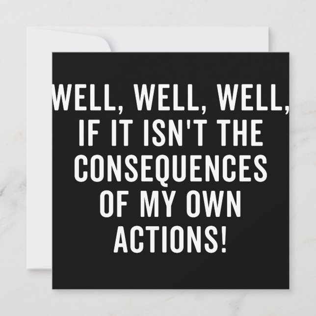 Save The Date Eh bien, si ce n'est pas les conséquences (Devant)