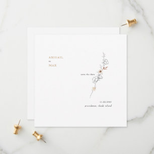 Save The Date Élégance dans la simplicité Carmel Carré Enregistr