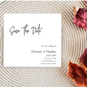 Save The Date Élégance minimaliste CHIC