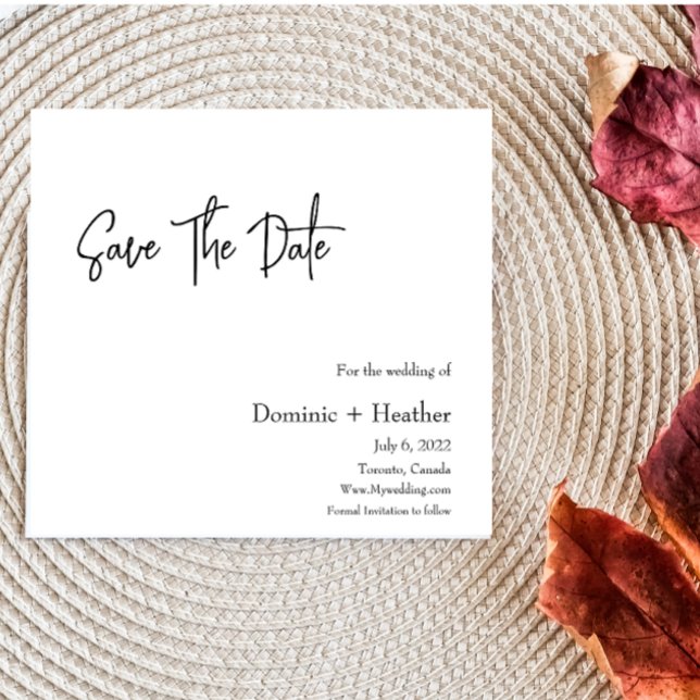 Save The Date Élégance minimaliste CHIC (Créateur téléchargé)