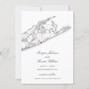 Save The Date Elégant Bridgehampton Tennis & Surf Club Mariage