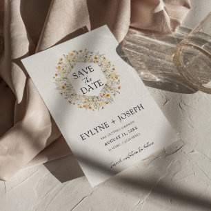Save The Date Élégant coloré Floral moderne unique Boho Mariage