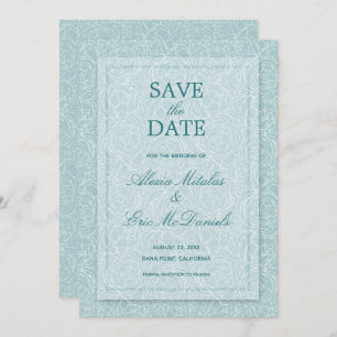 Save The Date Élégant floral
