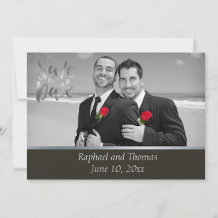 Save The Date Elegant Gay Tuxedo Enregistrer la date