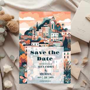 Save The Date Elégant Italie Capri Destination Mariage