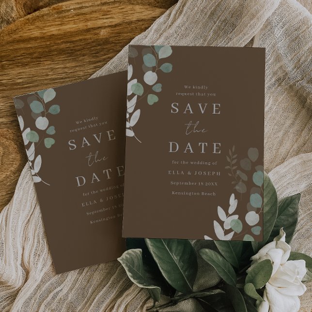 Save The Date Élégant mariage à la verdure divine (Créateur téléchargé)