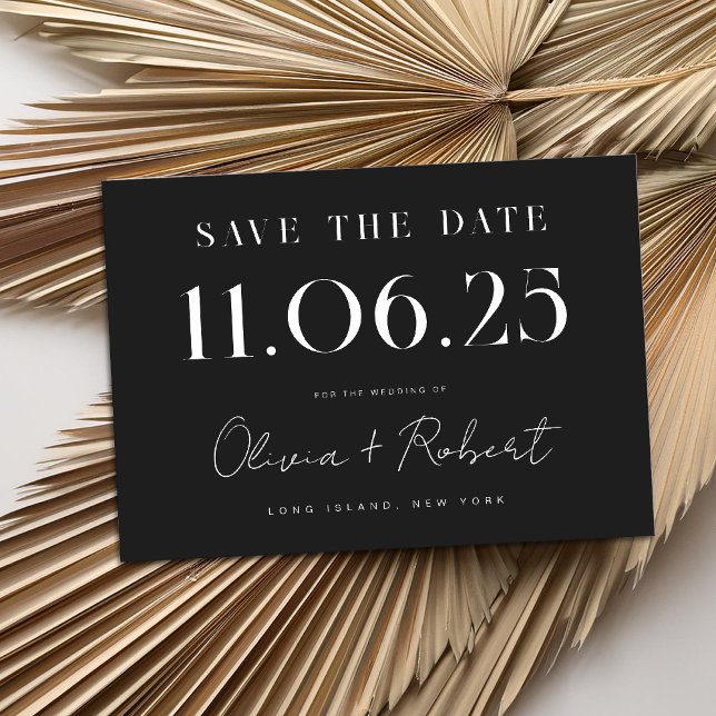 Save The Date Élégant Mariage Chic Date Enregistrer La Date (Créateur téléchargé)