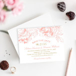 Save The Date Elégant Mariage de pivoine florale corail et or<br><div class="desc">Elégant et romantique mariage pivoine enregistrer la conception de la carte de date. Corail rose et champagne or.</div>