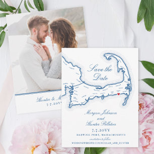 Save The Date Elégant Mariage du club de plage de Wychmere