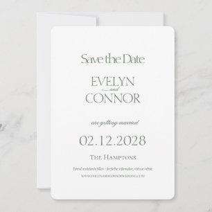 Save The Date Élégant Mariage élégant Enregistrer La Date