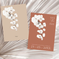Élégant Mariage en terre cuite et orchidée beige