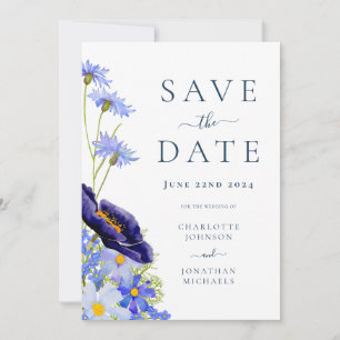 Save The Date Élégant Mariage floral d'été