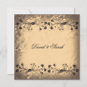 Save The Date Élégant Mariage Floral Vintage Enregistrer La Date