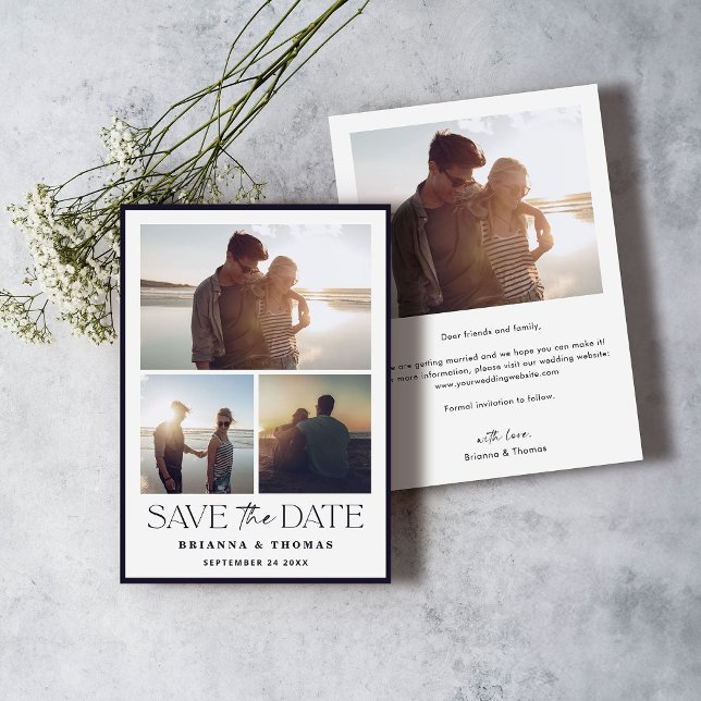 Save The Date Élégant Mariage photo (Créateur téléchargé)