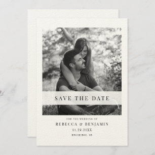 Save The Date Élégant mariage photo Enregistrer la date