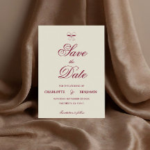 Élégant Mariage Ruban Crème Ivoire Écriture Bourgo