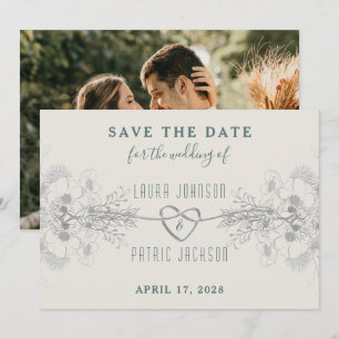 Save The Date Élégant Mariage Simple Script