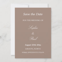 Élégant mariage type Enregistrer la date