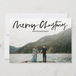 Save The Date Élégant minimal MERRY CHRISTMAS Photo