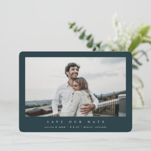 Save The Date Élégant minimal moderne photo simple