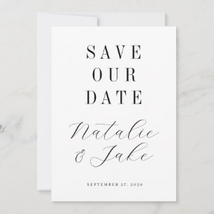 Save The Date Élégant minimaliste non Mariage photo