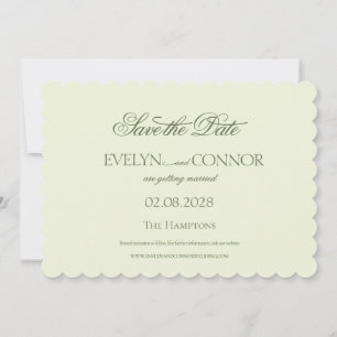 Save The Date Elégant Rococo Mariage Enregistrer La Date
